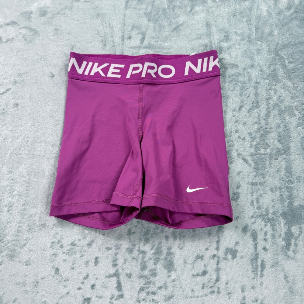 Nike Pro 3 Inch Training Shorts Purple CZ9831-518 Women XS Compression Gym Short